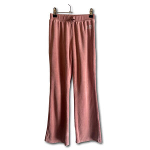 Juicy Courture Kids Velour Track Pant Kids Size 8/10 Pink Flared
